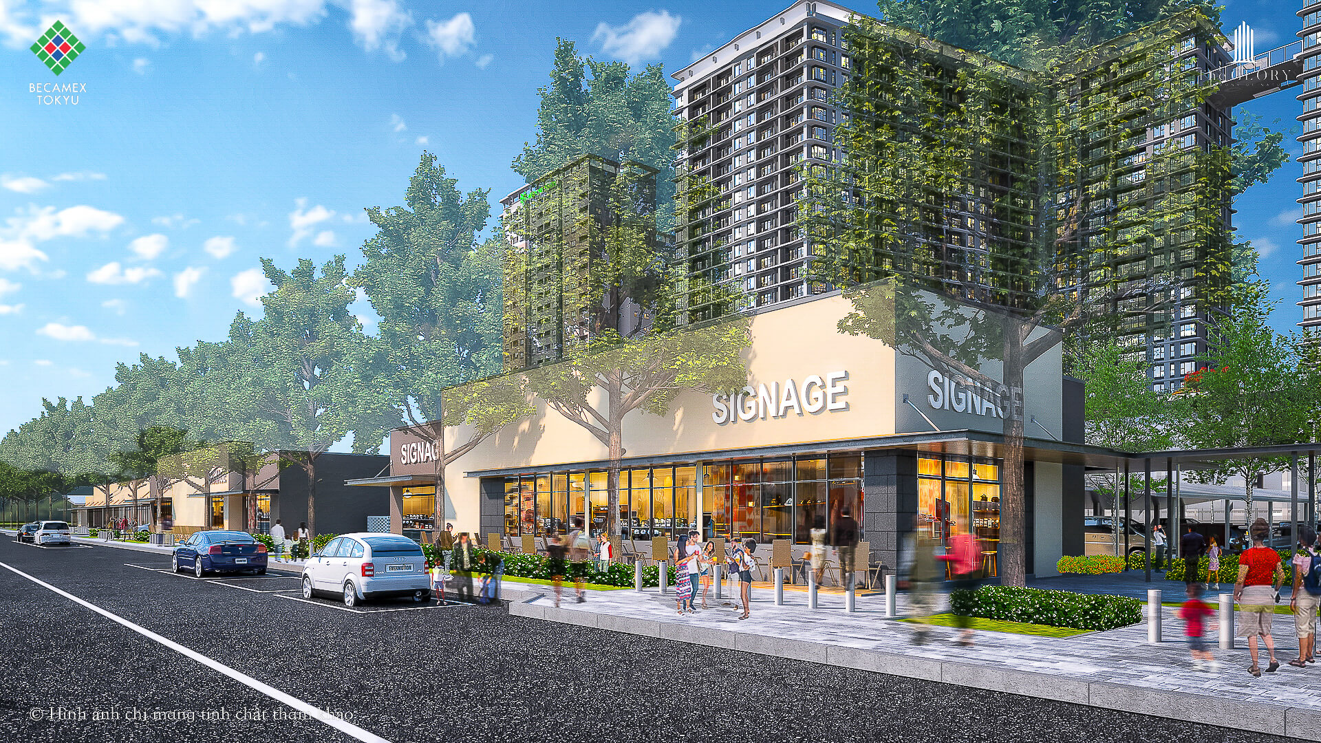 Surrounding external facilities